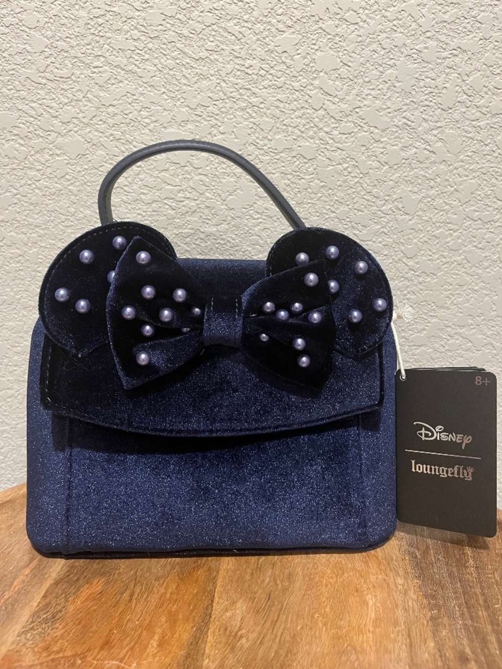 Loungefly Disney Minnie Mouse Velvet Ears Crossbody Bag